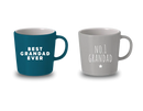 Grandad Mugs Blue/Grey 9.5x9cm 2pk