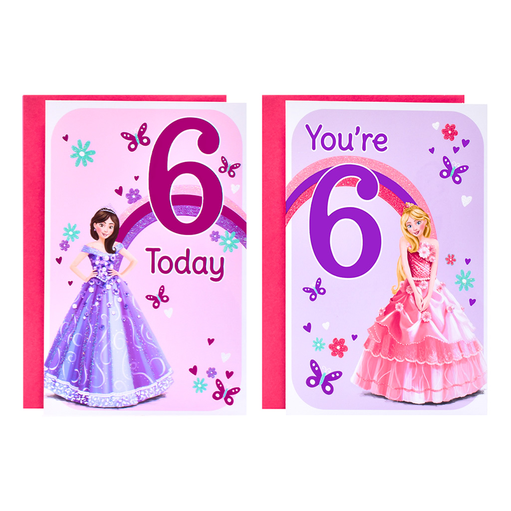 Poppyhill C50 Birthday Age 6 12pk