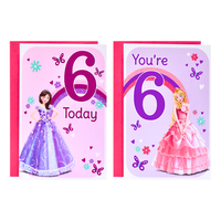 Poppyhill C50 Birthday Age 6 12pk