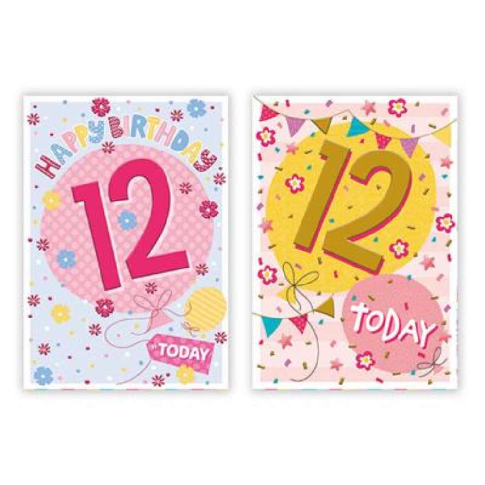 Poppyhill C50 Birthday Age 12 12pk