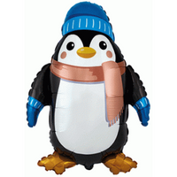 Christmas Penguin 39" Large Foil Balloon