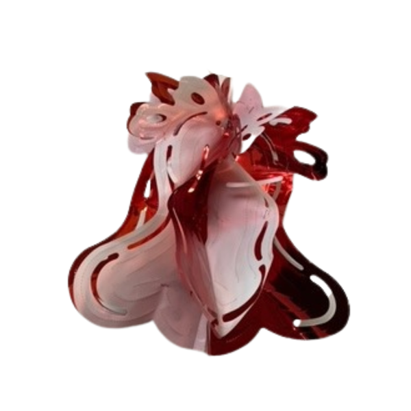 Christmas Decoration Red & White Bell 12
