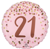 Anagram Foil Balloon Pretty Pink 21st Birthday 18