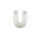 Oaktree Foil Balloon Silver 7" Letter U