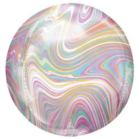 Anagram Foil Balloon 16" Orbz Marblez Pastel