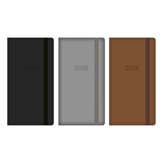 Diary Slim WTV PU Embossed 2027 18pk