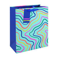 Eurowrap 6 Pack Gift Bag Neon Wave Large