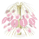 Pink Gingham 1st Birthday Cascade Centrepiece