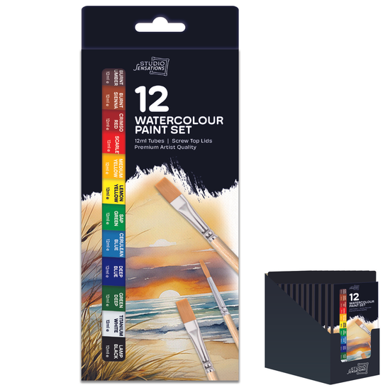 IG Design Group 12 Pack Watercolour Paints