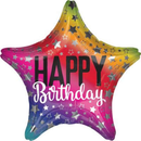Anagram Foil Balloon 18" Star Rainbow Birthday