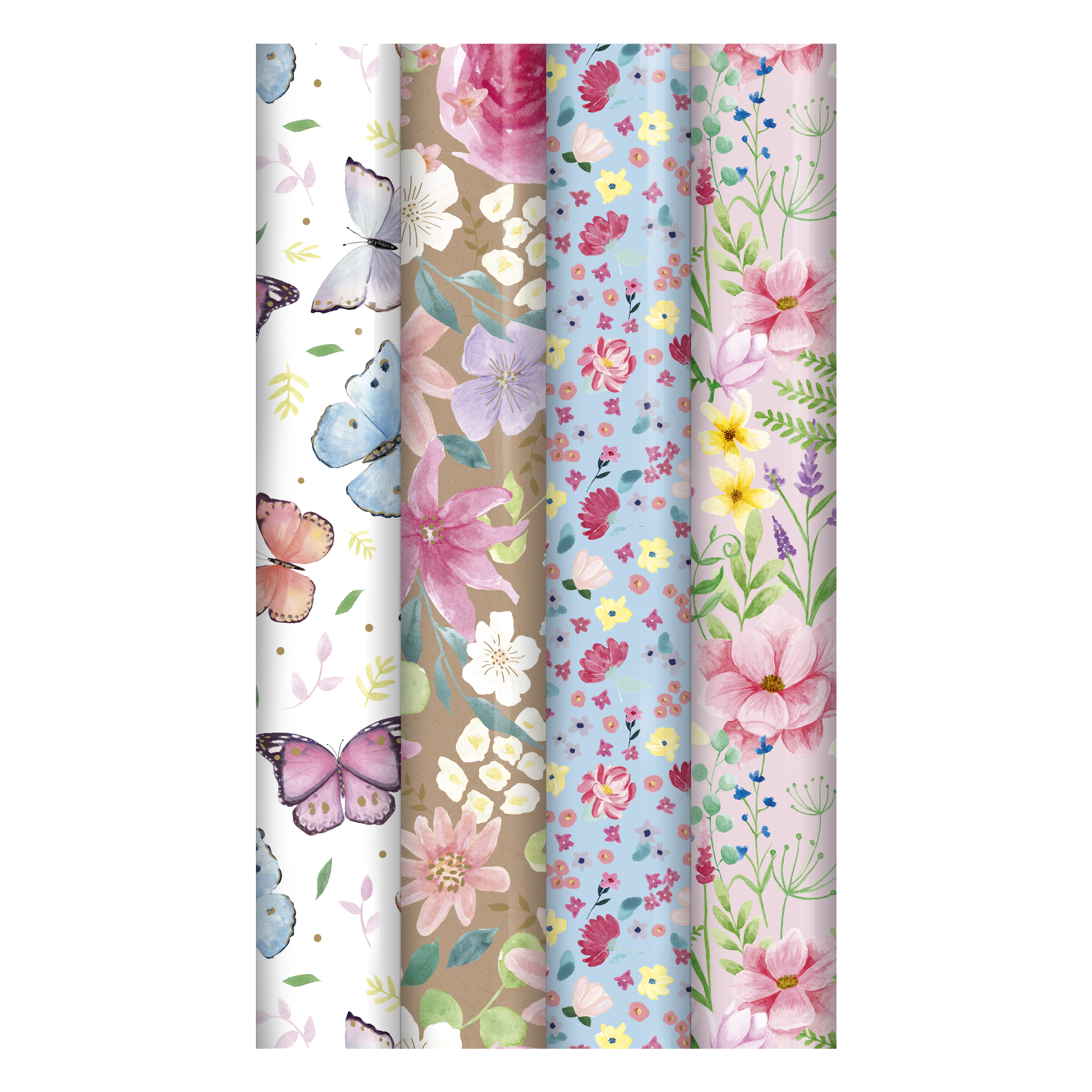 Eurowrap 49 Pack Rollwrap Floral 3m