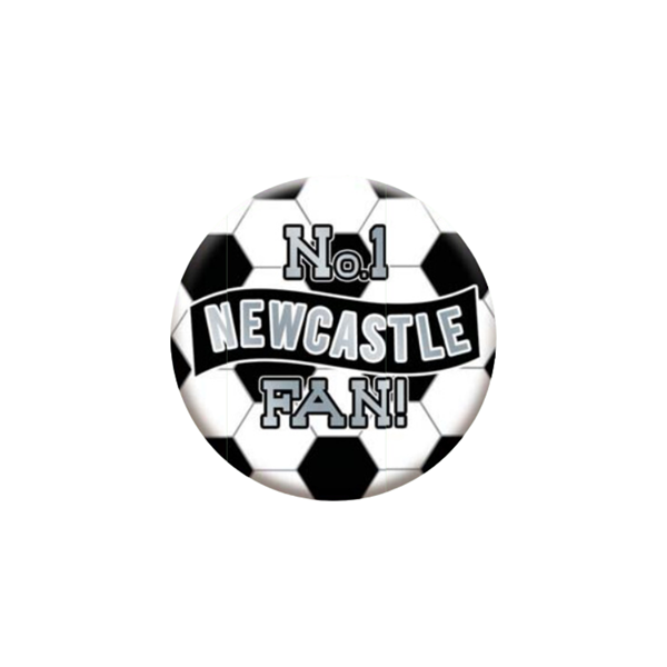 No.1 Newcastle Fan 5.5cm Football Badge