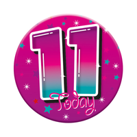 Small Badges Age 11 Female 6pk