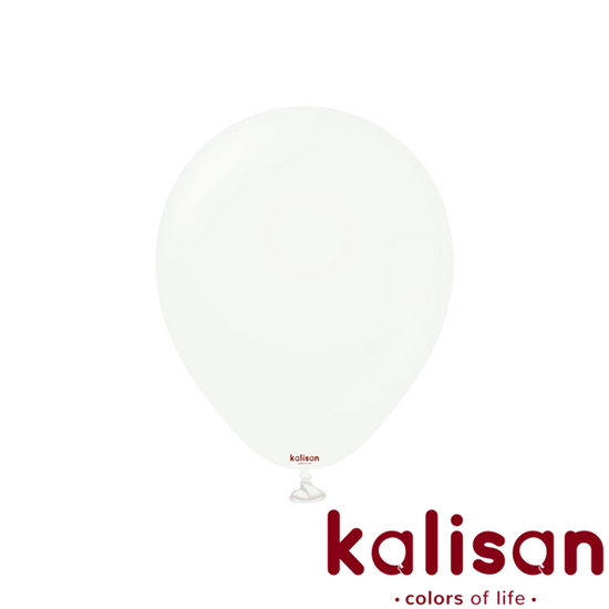 Kalisan Standard White 18" Latex Balloons 25pk