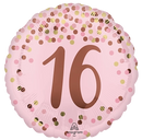 Anagram Foil Balloon Pretty Pink 16th Birthday 18