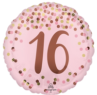 Anagram Foil Balloon Pretty Pink 16th Birthday 18