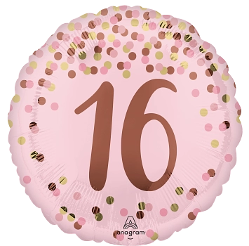 Anagram Foil Balloon Pretty Pink 16th Birthday 18