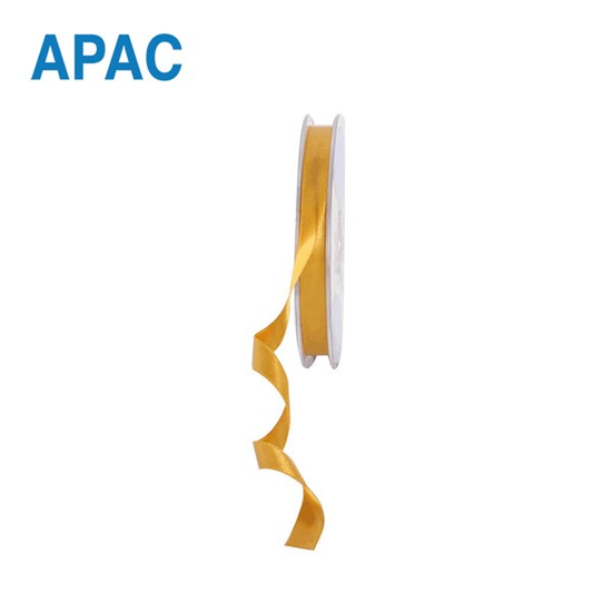 APAC Ribbon Satin Bright Gold 10mm x 20m