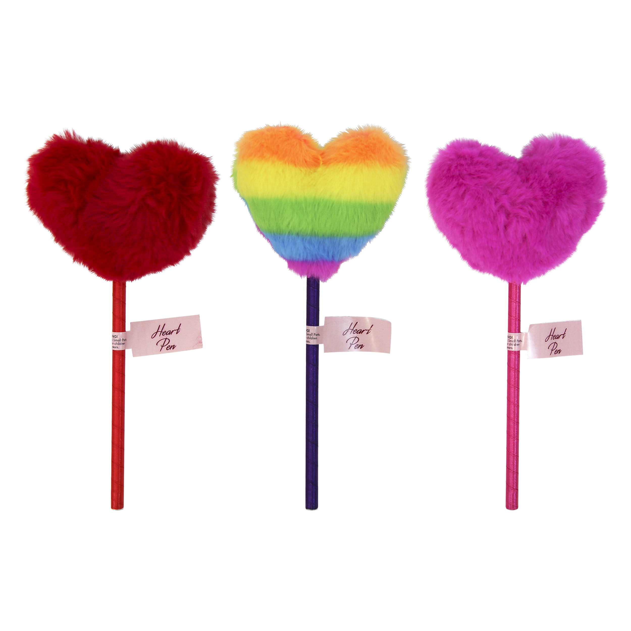Eurowrap 12 Pack Pen Fluffy Love Heart