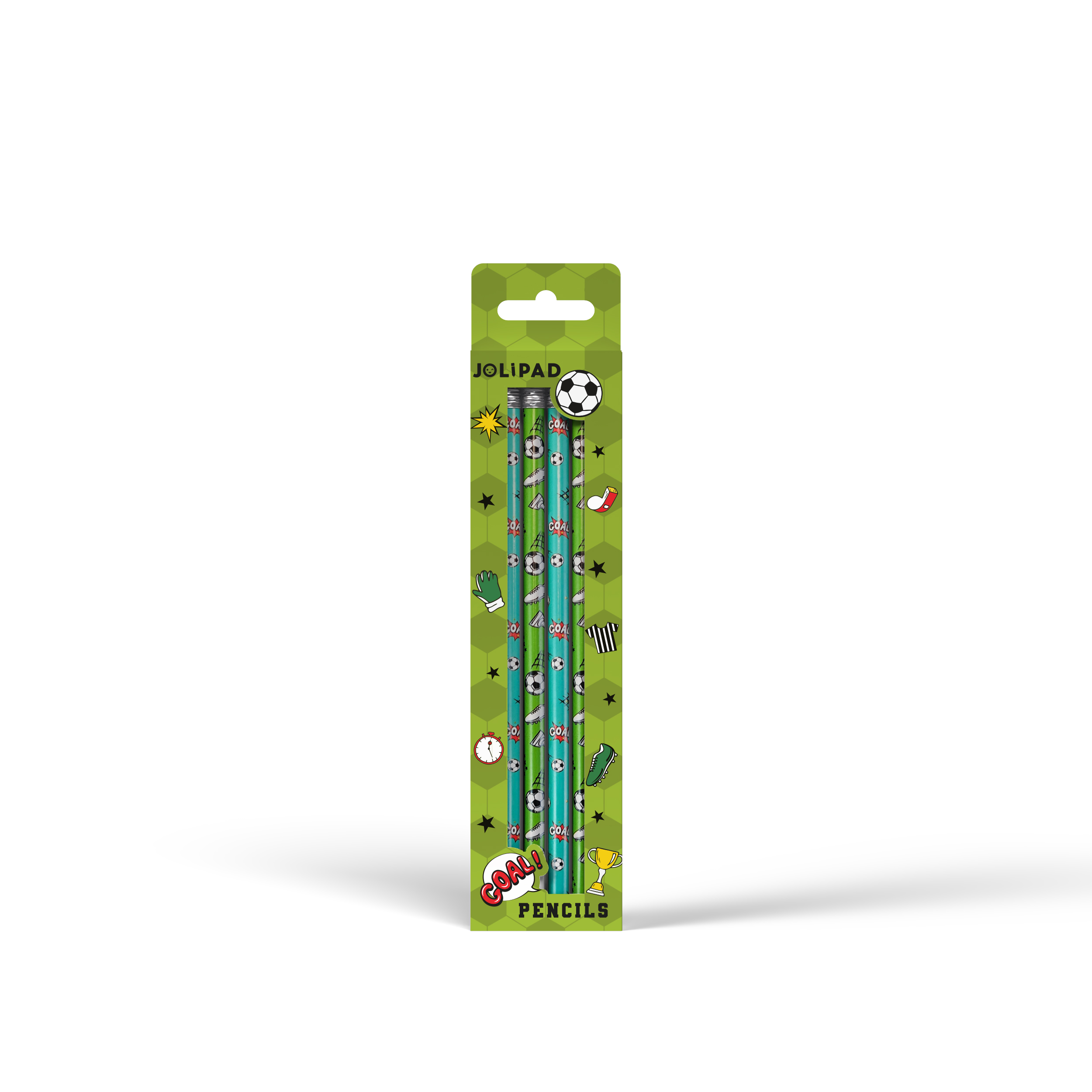 Eurowrap 4 Pack Pencils Football