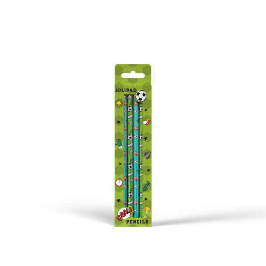 Eurowrap 4 Pack Pencils Football