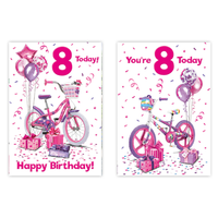 Poppyhill 12 Pack Cards C50 Kids Birthday Age 8