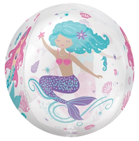 Anagram Shimmering Mermaid 15" Orbz Foil Balloon