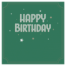 Hip To Be Square 6 Pack Cards Birthday Open