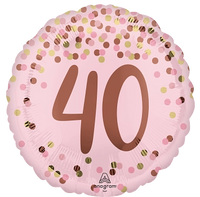 Anagram Foil Balloon Pretty Pink 40th Birthday 18