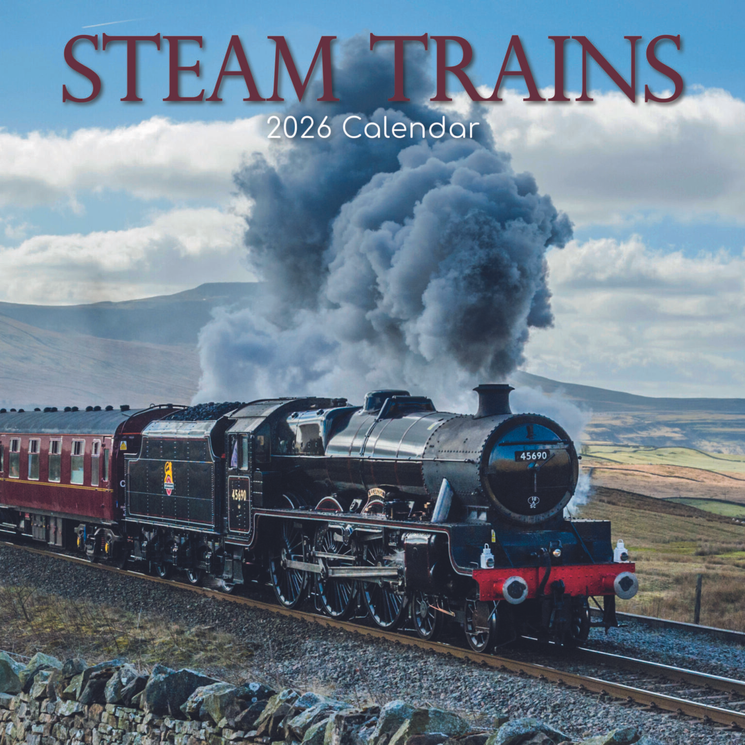 Gifted Stationery Calendar Steam Trains 2027