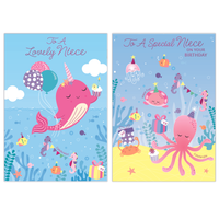 Poppyhill 12 Pack Cards C50 Birthday Niece