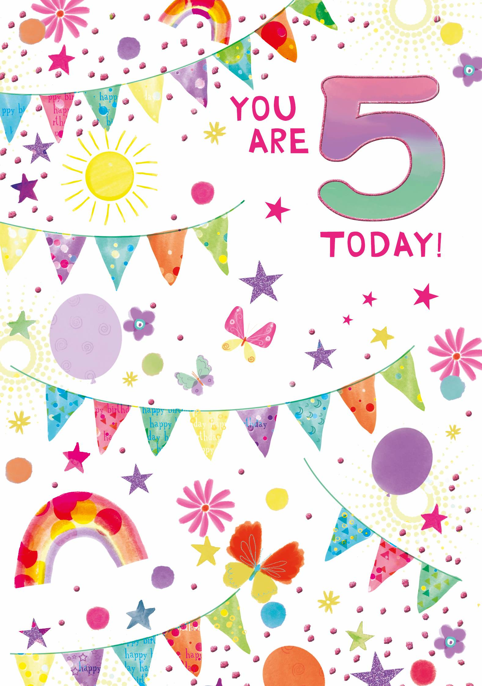 Simon Elvin C50 Birthday Age 5 6pk