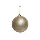 Glitter Shatterproof Bauble Champagne 15cm