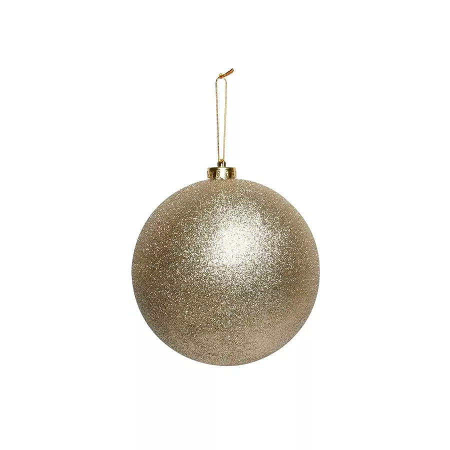 Glitter Shatterproof Bauble Champagne 15cm