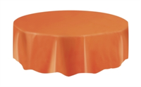 Unique Tablecover Pumpkin Orange Round 84