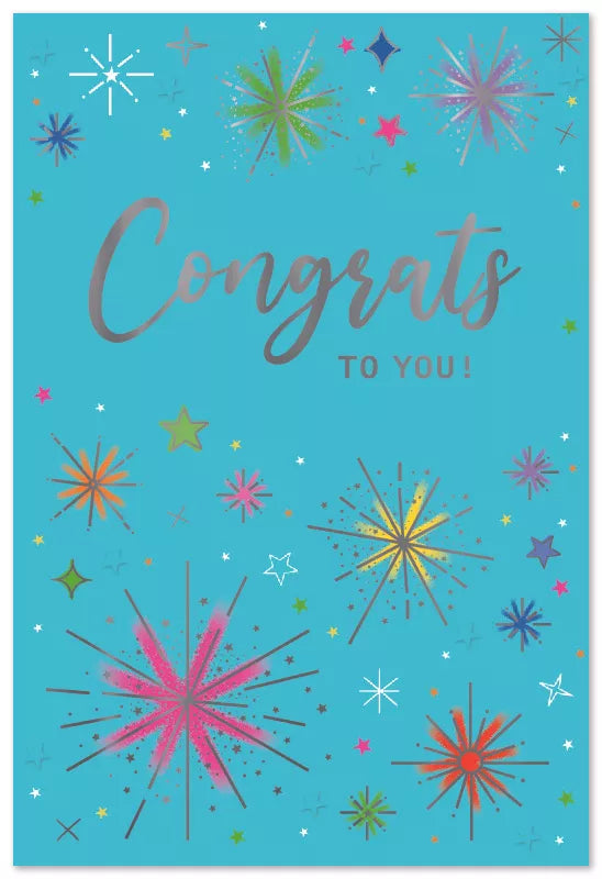 Simon Elvin C50 congratulations cards six-pack, featuring colorful designs and celebratory messages, perfect for special occasions.