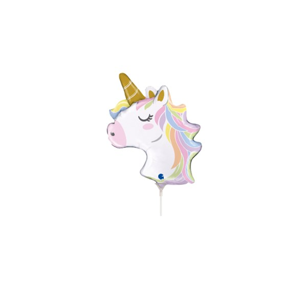 Grabo Rainbow Unicorn 14" Air Fill Foil Balloon