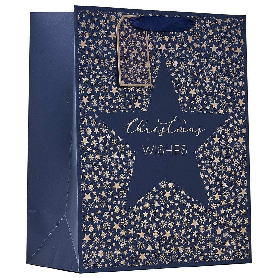 Partisan 6 Pack Gift Bag Christmas Star Large