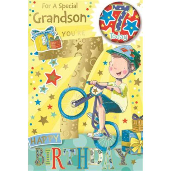 Xpress Yourself C75 Birthday Age 7 Grandson 6pk