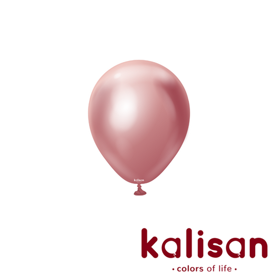 Kalisan Mirror Pink 5" Latex Balloons 100pk