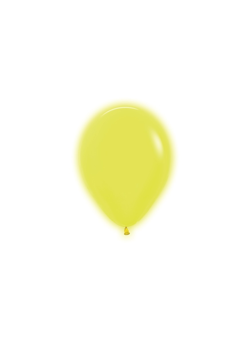 Sempertex 50 Pack Latex Balloons Neon Yellow 5
