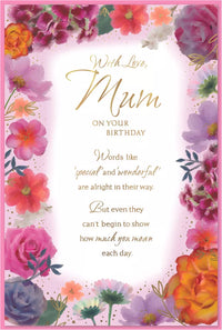 Simon Elvin C75 birthday cards for mum, set of 6, featuring colorful designs and heartfelt messages for Mother's Day.