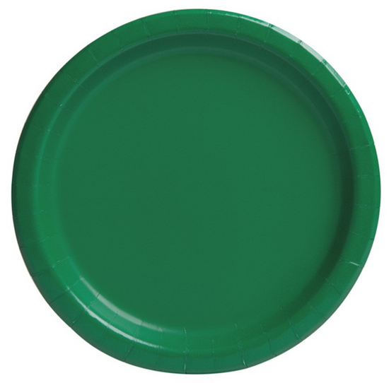 Unique 16 Pack Plates Emerald Green Round 9