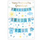 Prelude 6-pack Christening cards for grandson with elegant design, perfect for celebrating a special baptism occasion.