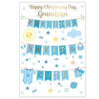 Prelude 6-pack Christening cards for grandson with elegant design, perfect for celebrating a special baptism occasion.