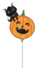 Anagram Halloween Cat 14" Air Fill Foil Balloon