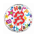 Simon Elvin Foil Balloon Happy Birthday Age 8 18