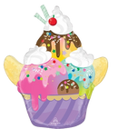 Anagram Foil Balloon Ice Cream Sundae 26