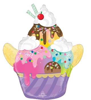 Anagram Foil Balloon Ice Cream Sundae 26