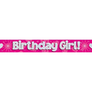 Oaktree Banner Birthday Girl Pink 9ft